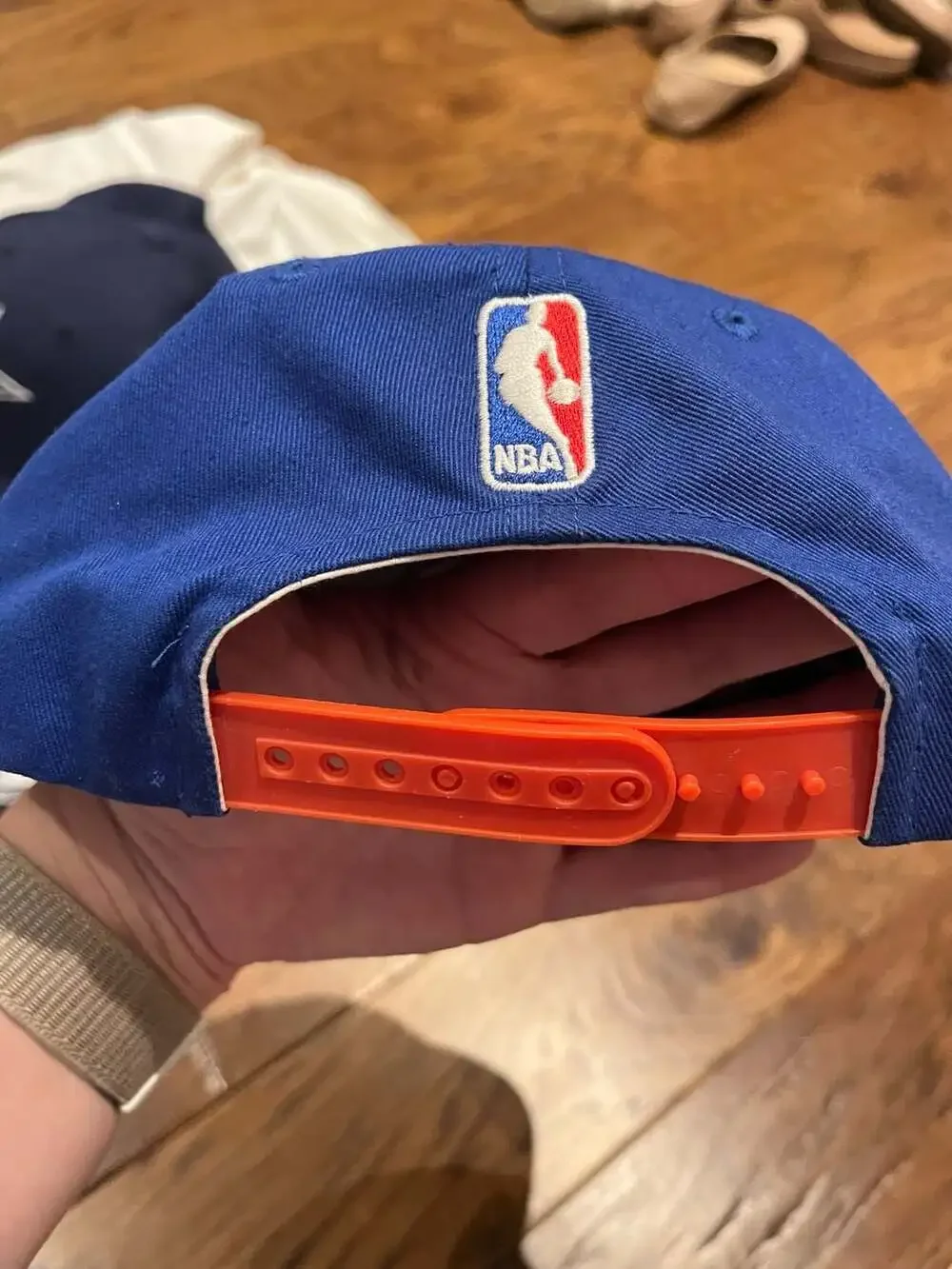Adidas New York Knicks Youth Snapback Hat with Cityscape Print Underbrim